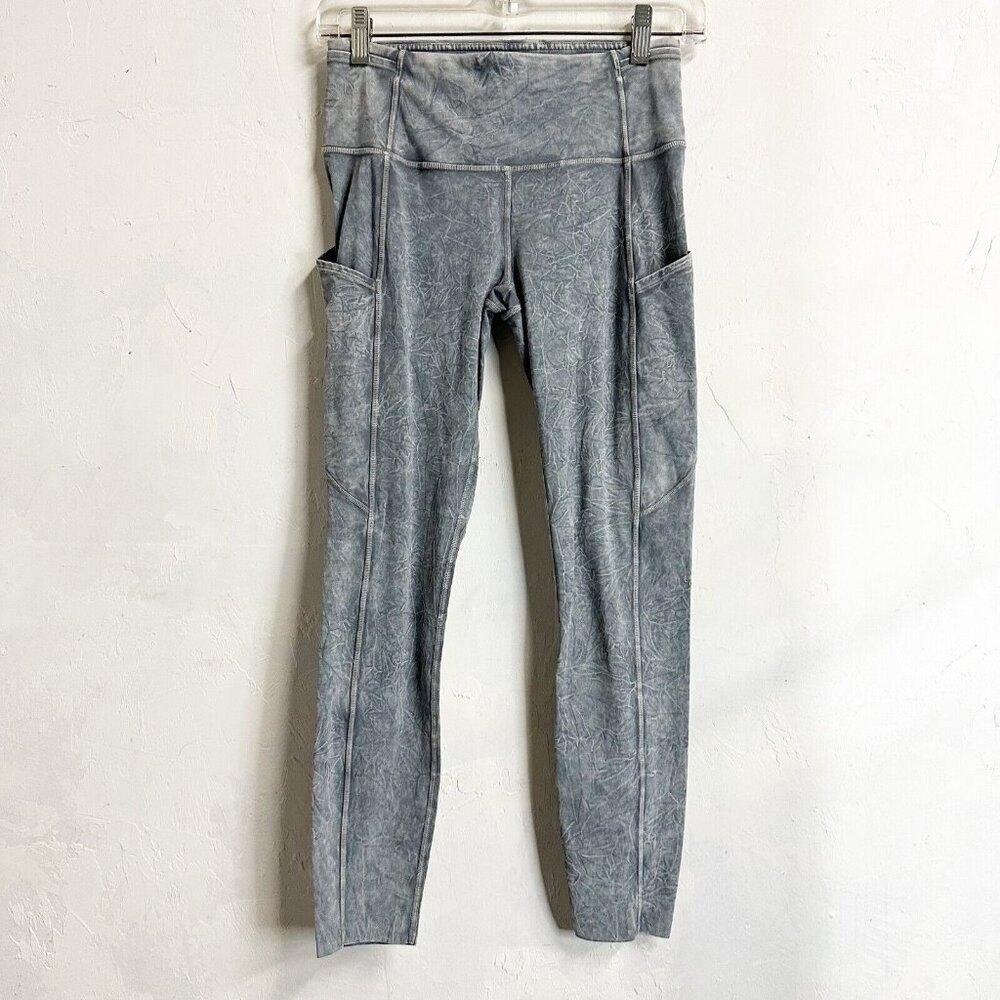 Lululemon Athletica Alight High-Rise Tight‎ 24" Leggings Women's 6 Pockets Gray